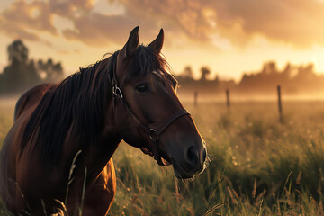 A majestic horse, showcasing its strength and beauty.