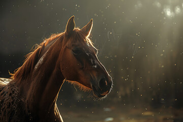 A majestic horse, showcasing its strength and beauty.