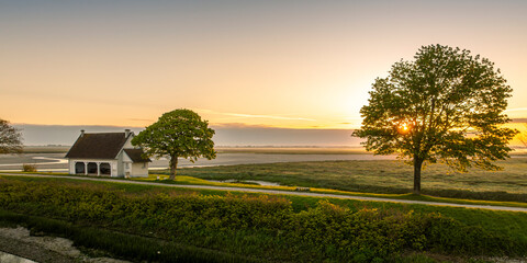 Vue aérienne de Saint-Valery-sur-Somme