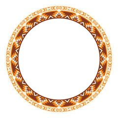 Vintage frame border ornament vector. Ethnic seamless round pattern. Mandala Floral Baroque. Classic antique ornate element. Decorative border for frame, textile, fabric, rug, tattoo, ceramic.