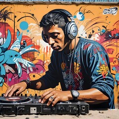 a dj on a party