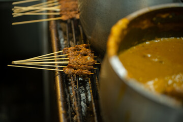 Sate or satay is a famous specialty dish in Indonesia
