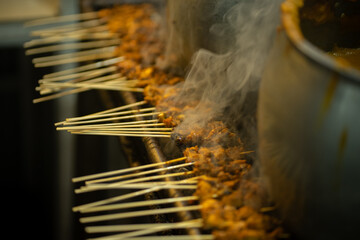Sate or satay is a famous specialty dish in Indonesia