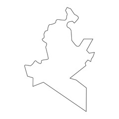 Western Highlands Province map, administrative division of Papua New Guinea. Vector illustration.