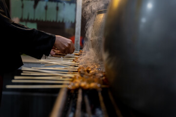 Sate or satay is a famous specialty dish in Indonesia