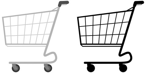 Icônes Simples - Chariots de Courses x 2