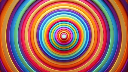 Colorful cartoon intro with looping animation of concentric circles , cartoon, intro, concentric circles, colorful, looping animation, funny, looney tunes, background, 4k