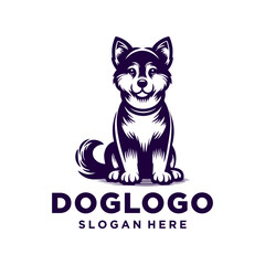 Dog logo, Dog logo design inspiration, dog logo template