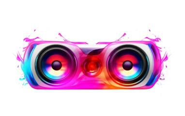 background with speakers