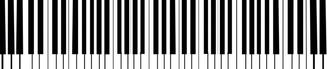 piano keys look like a barcode

