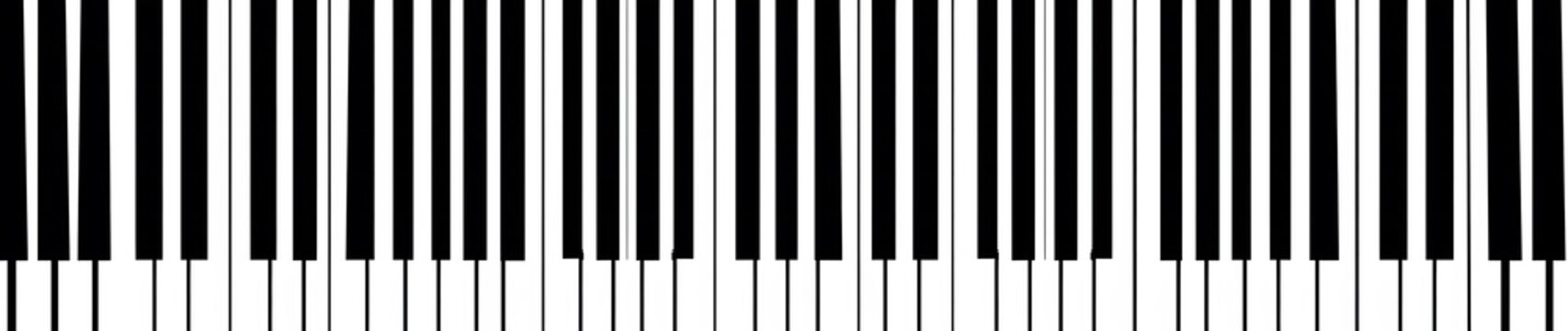 piano keys look like a barcode

