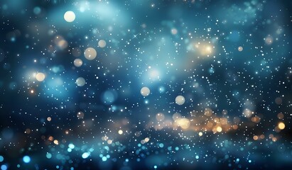 Obraz premium Glowing lights and sparkles on a dark background