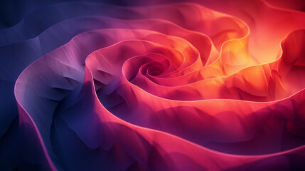 Fototapeta premium Detailed close up of a vibrant pink rose in full bloom, showcasing delicate petals and green leaves.