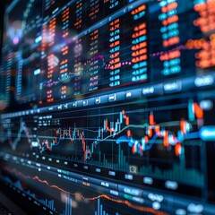 Fototapeta premium Real Time Financial Trading Platform Leveraging Cloud Computing Technology