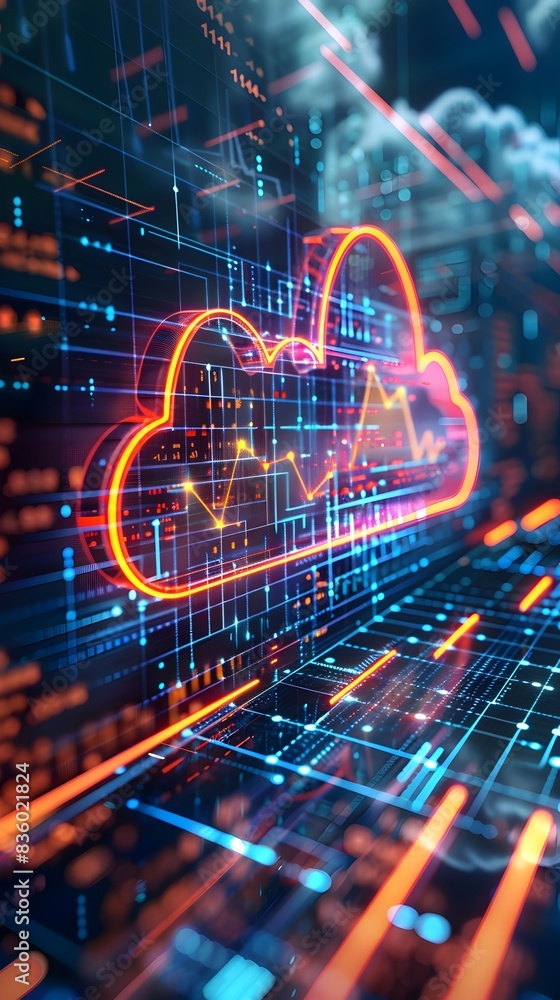 Poster cloud powered real time data analytics and insights for transformative business intelligence