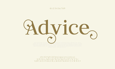 Luxury Serif Font in modern style with a big set of different ligatures, this typeface can be used for logos