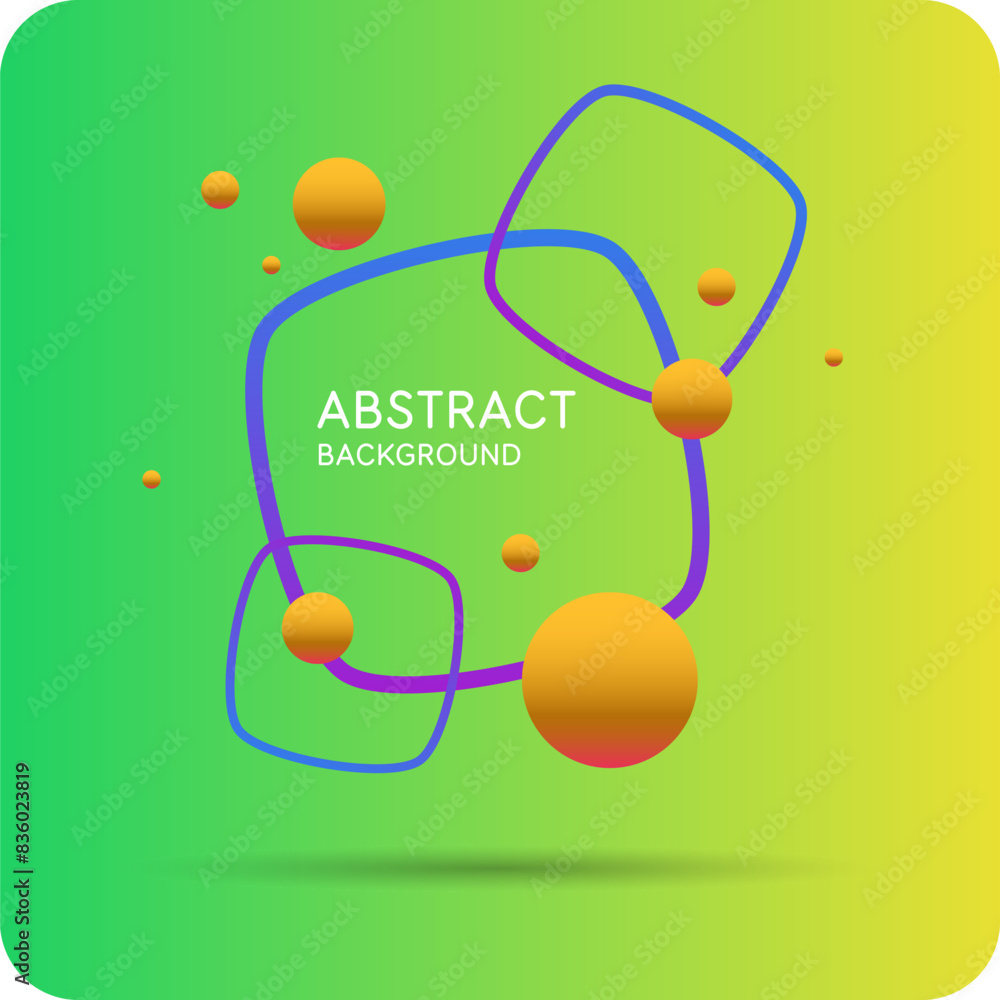 Poster background with abstract shapes. a template for design and creativity. the composition of the figure