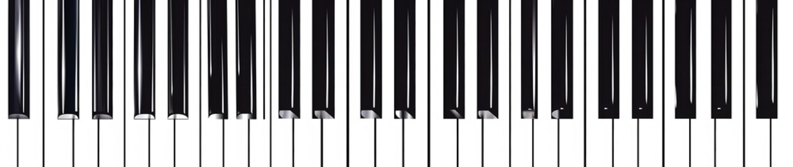 Naklejka premium piano keys look like a barcode
