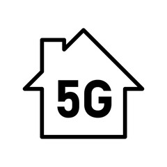 home 5g vector icon