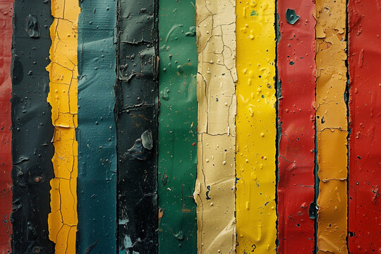 sfondo artistico a righe verticali di pittura colorata grunge danneggiata vintage