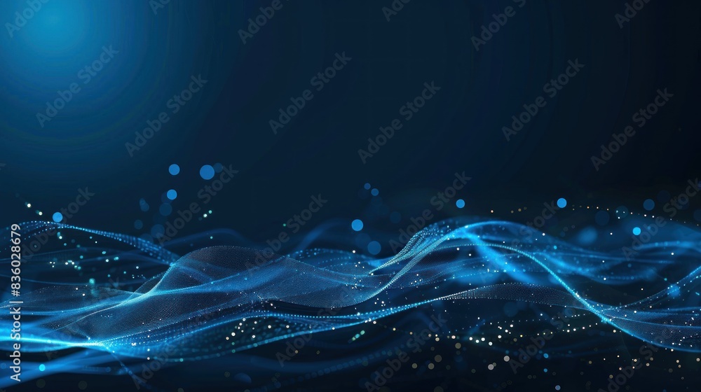 Poster abstract big data visualization. futuristic space. technology background design
