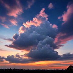 Fototapeta premium sunset in the sky