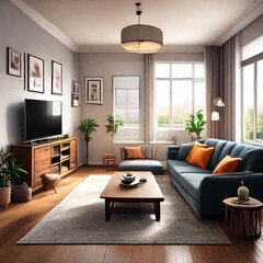 Fototapeta premium modern living room