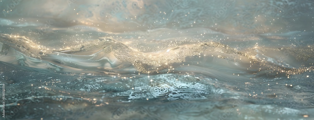 Poster data wave digital background for tech themed content