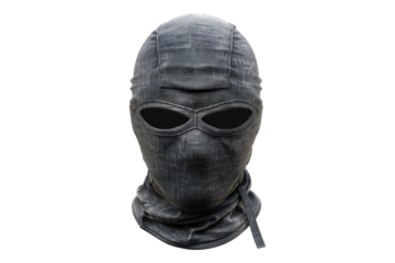 Balaclava hat isolated on transparent background