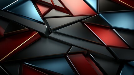 Geometric patterns in plastic and metal materials, arranged in a modern design for a sleek and sophisticated aesthetic. Painting Illustration style, Minimal and Simple,