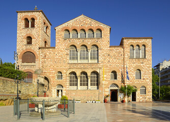 Obraz premium The Church of Saint Demetrius, or Hagios Demetrios in Thessaloniki, UNESCO World Heritage Site