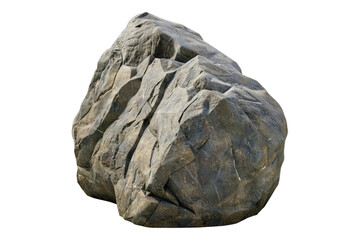 Obraz premium Boulder stone isolated on transparent background