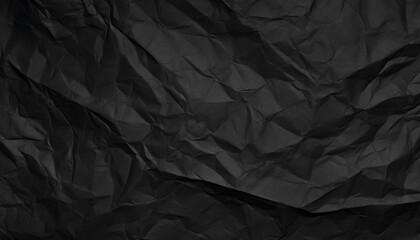 Crumpled Black Paper Texture Elegantly Captured