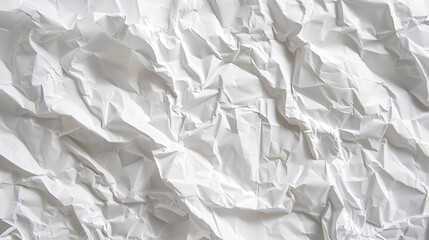 High-quality photo of a wrinkled white paper, ideal for backgrounds and artistic projects