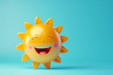 Laughing Sun Character (edited generative AI)