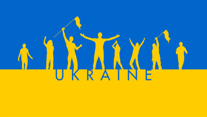 pray ukraine. Used for decoration, advertising design, websites or publications, banners, posters and brochures.