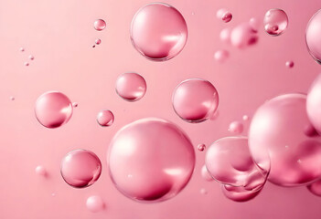 Pink bubles on pink background,wallpaper