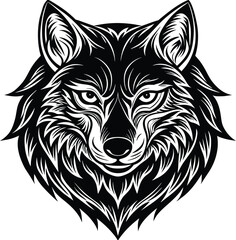 Fototapeta premium Fox head vector illustration