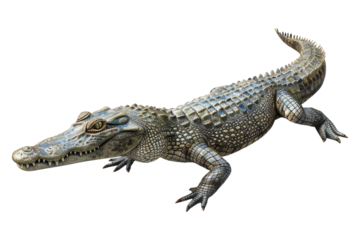 Crocodile isolated on transparent background