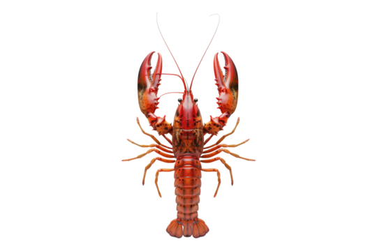 Crayfish isolated on transparent background