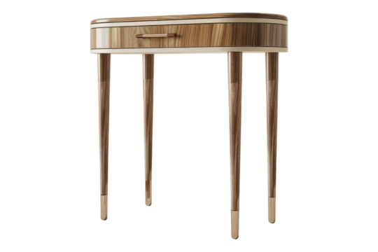 Dressing side table isolated on transparent background