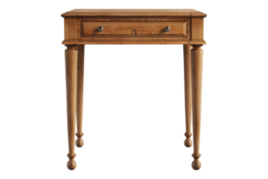 Dressing side table isolated on transparent background