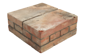 Engineering bricks isolated on transparent background
