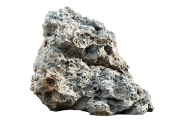 Heavy reef rock isolated on transparent background