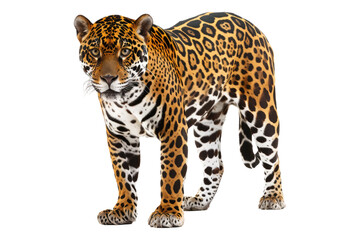 Fototapeta premium Jaguar many angles isolated on transparent background