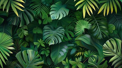 Palm leaf concept background