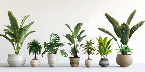 Obraz premium Green Beauties: Potted Plants for Any Space