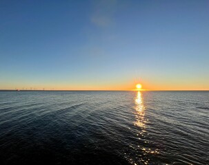 Sonnenuntergang auf dem Meer