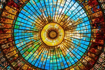 Colorful Dome: Palau Trousers Hall in Barcelona