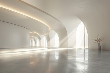 Obraz premium Empty hall of modern architectures&nbsp; 